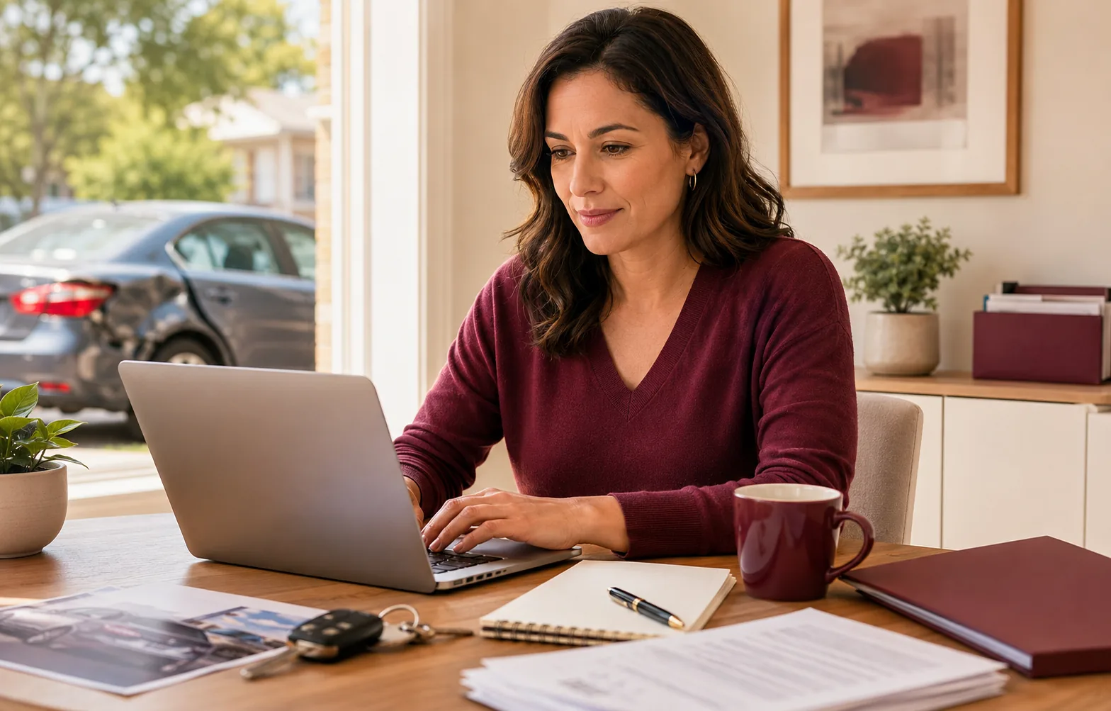 Auto accident claim review
